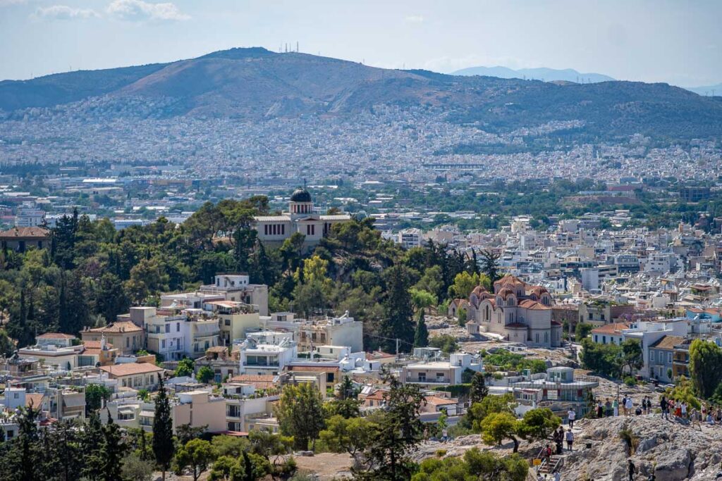 athens private tour city views 