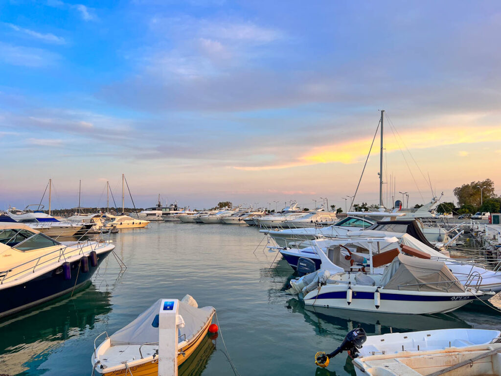 the yacht club near glyfada beach