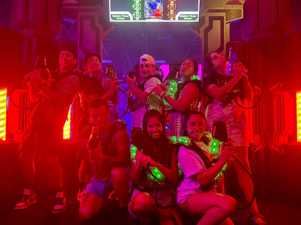 Group Laser Tag at Pinballz in Austin, Texas