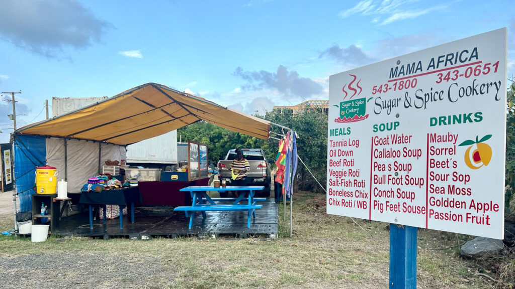 mama africa a local caribbean food stand serving quite some unusuals