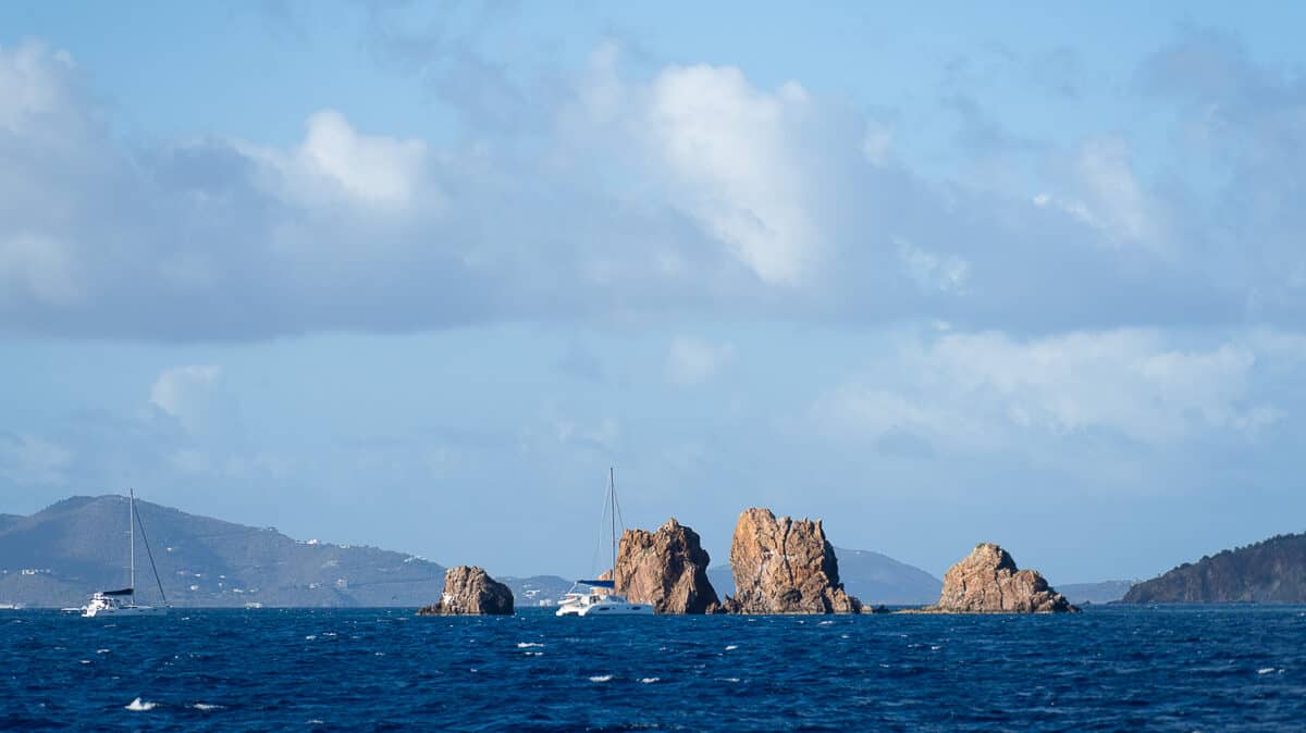 The indians, snorkeling spot near norman island bvi