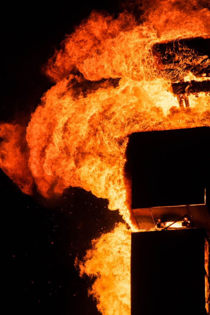 watching the burning man in israel