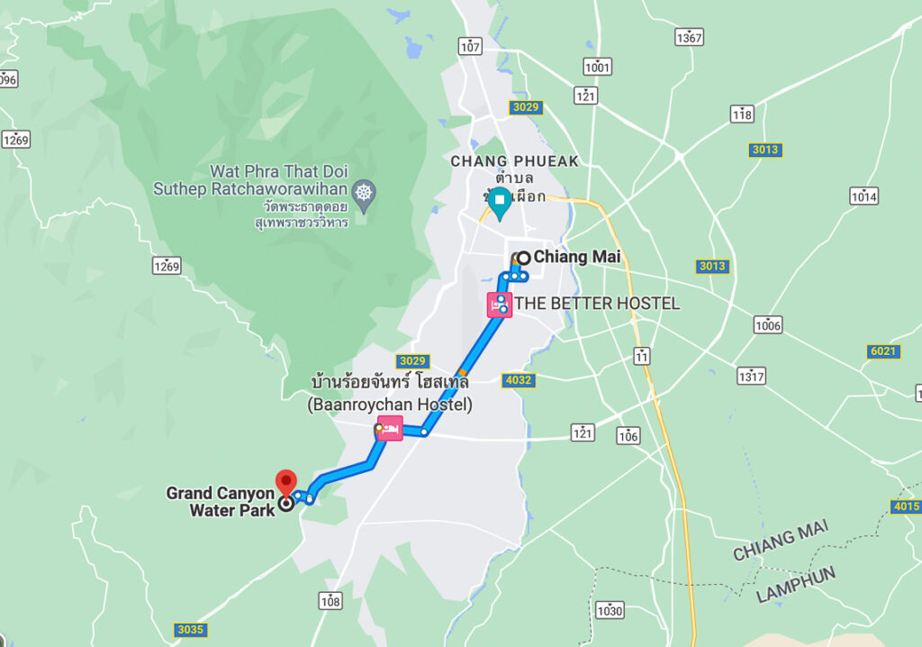 map of grang canyon chiang mai