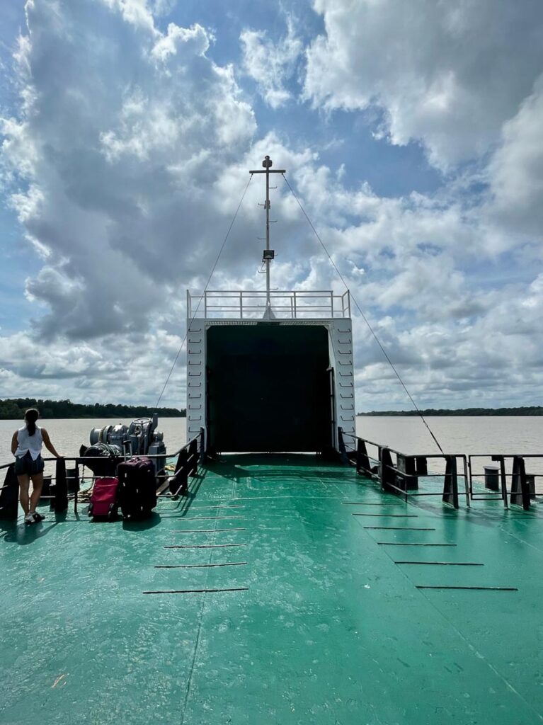 ferry view of Corentyne river