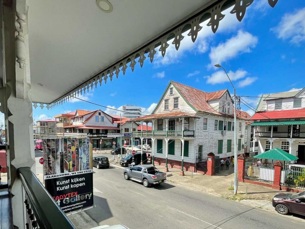 dutch colonial buildings in paramaribo suriname