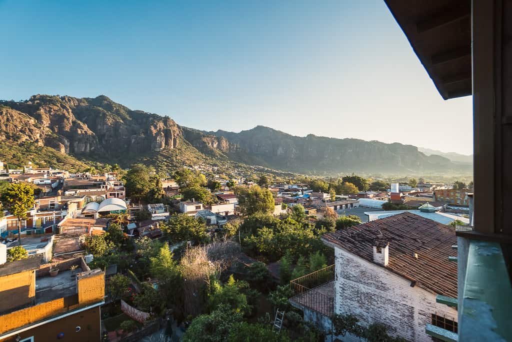 Mountain View from our Hotel Posada Paraiso in Tepoztlan