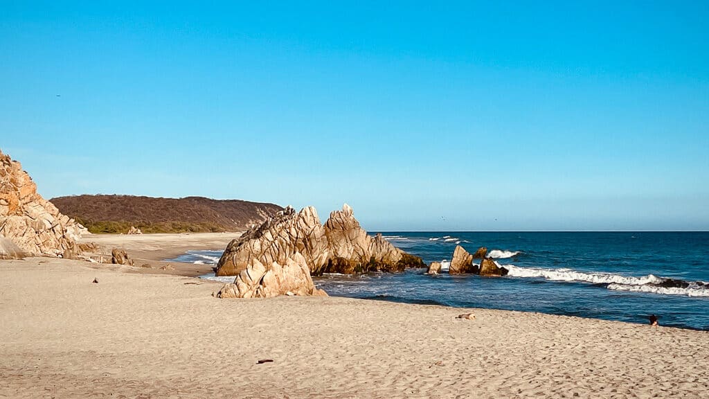 La Bocana secluded rocky beach