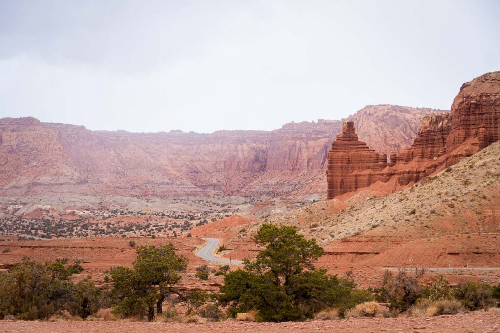 Scenery of hikes near kanab in southern utah