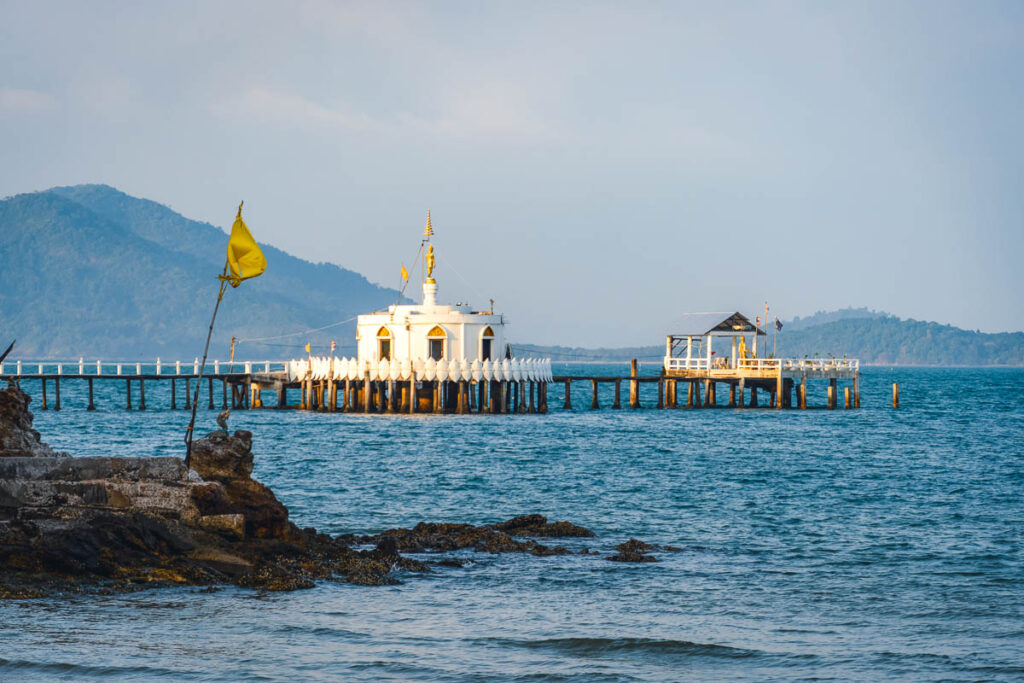 koh phayam temple on the pier