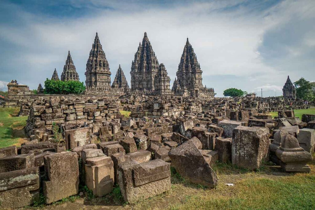 prambanan temple, largest hindu temple and  popular tourist destination in indonesia