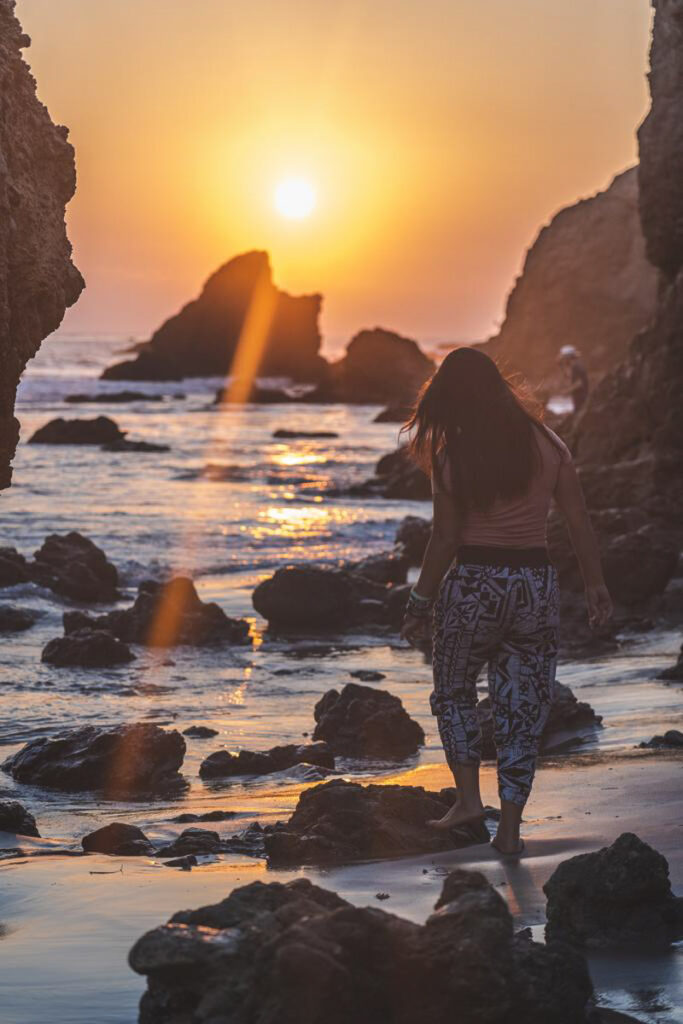 Nomadicated walking on Malibu's El Matador Beach