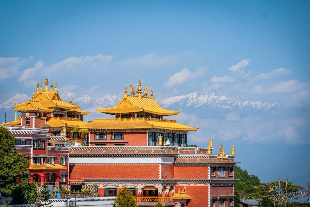 himalayan view from Namobuddha, a famous place in kathmandu valley