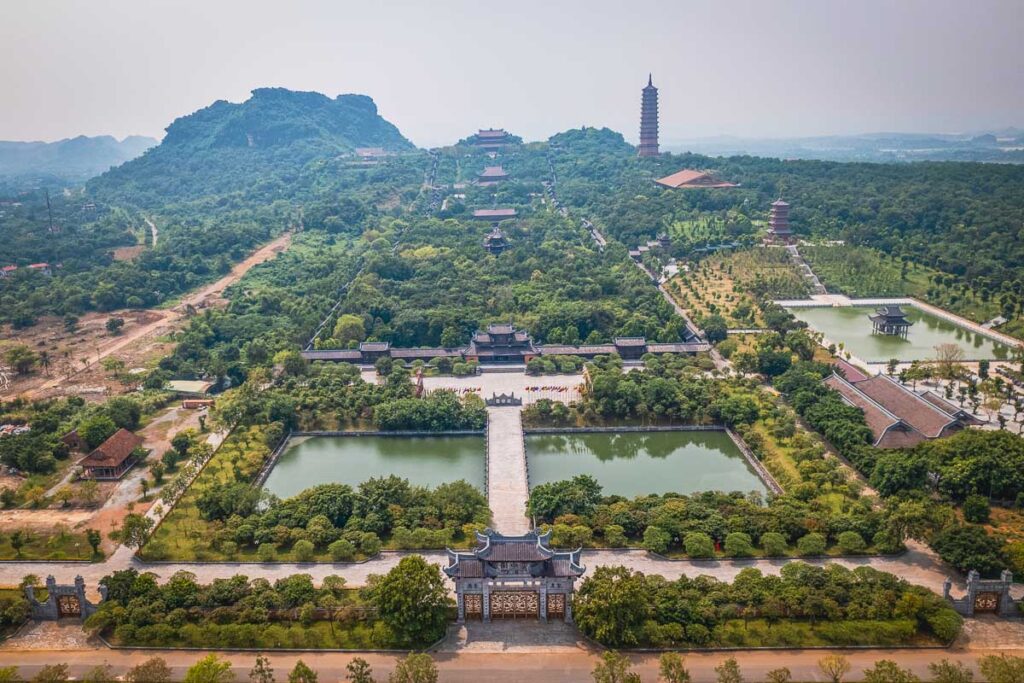 the bai dinh pagoda, a popular ninh binh attraction