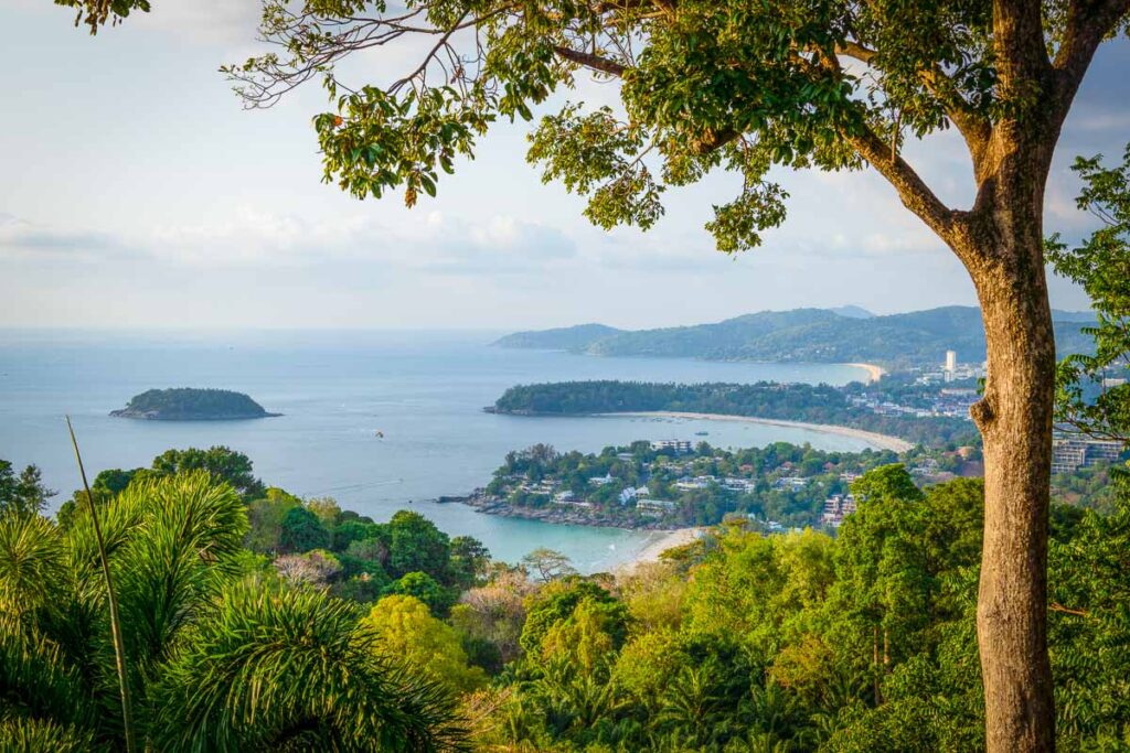 View of Karon Beach from the hilltop viewpoint