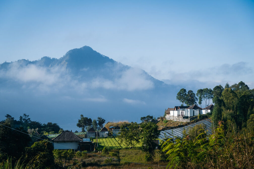 surrounding mount agung view from around besakih great temple