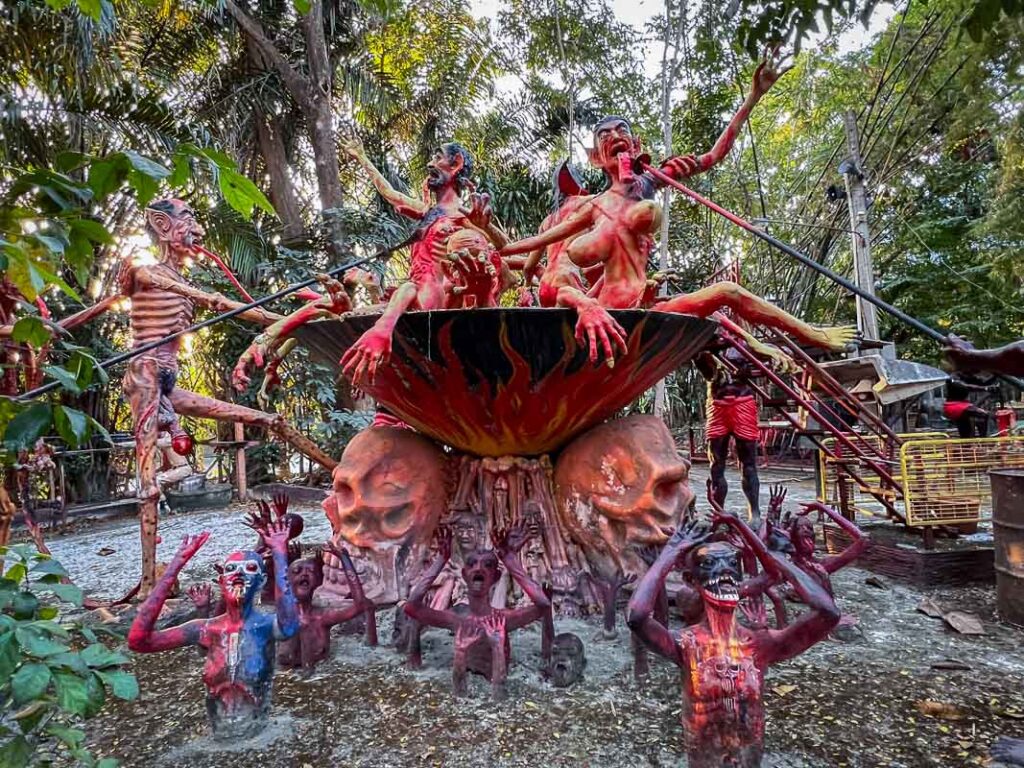 hell temple depiction of buddhist hell in gory detail 