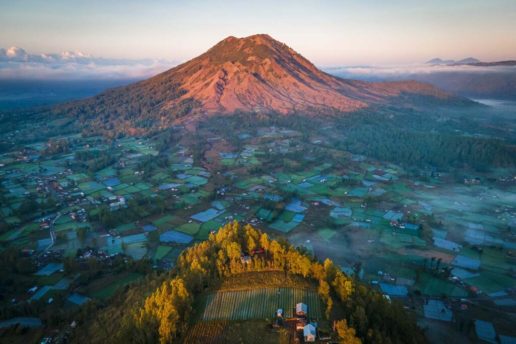 sunrise on mount batur