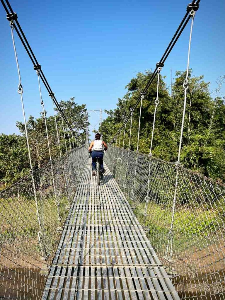 biking to 20000 lakes near chitwan national park