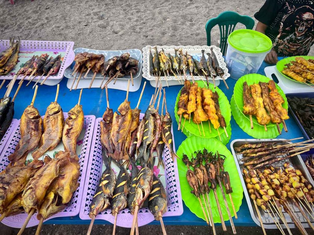 beach barbeque meats in dili