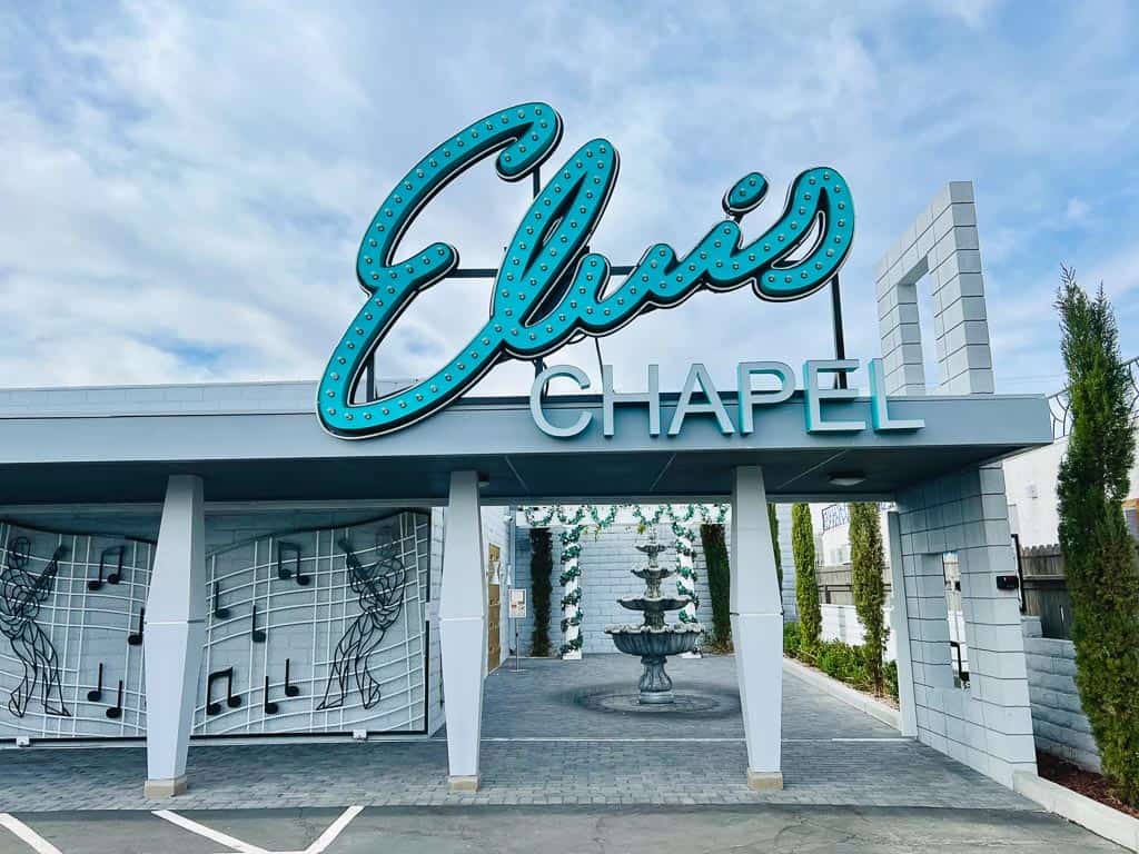 The Elvis Chapel Exterior in Las Vegas