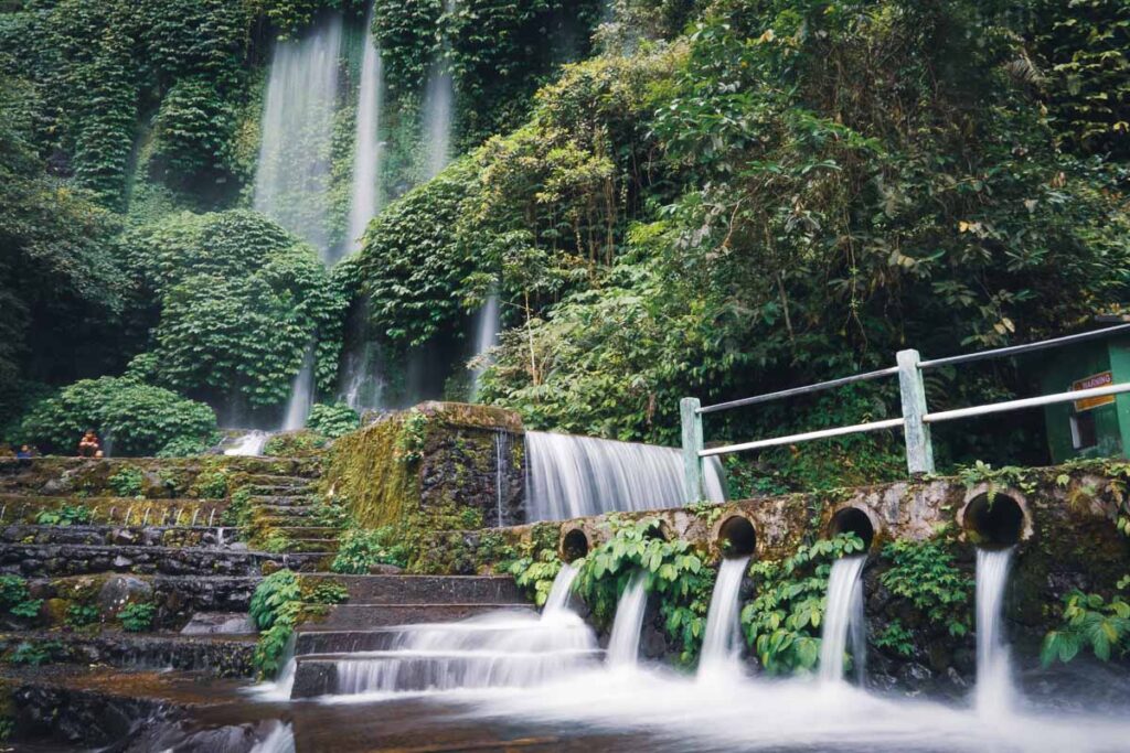 benangstokel, one of the best waterfalls to see on a lombok itinerary