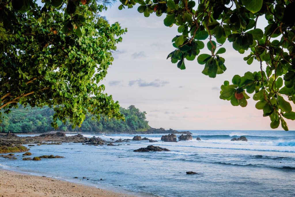 wediombo during sunset