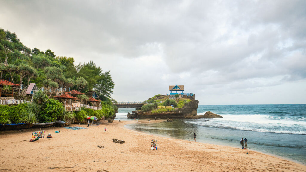 kukup beach, the tanah lot of gunung kidul beaches