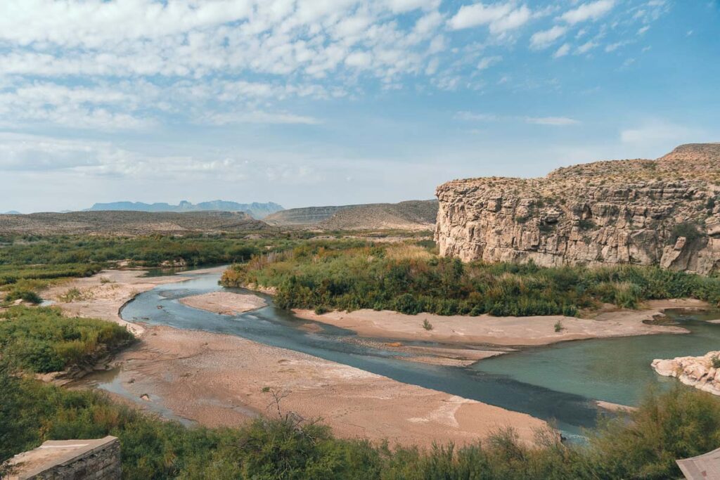 View Behind Jose Falcon's Restaurant in Boquillas del carmen just past the port of entry