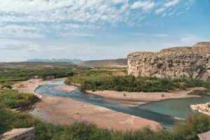 View Behind Jose Falcon's Restaurant in Boquillas Big Bend National Park