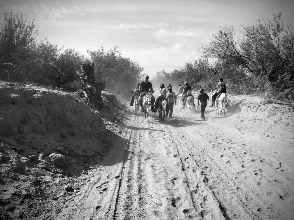 Donkey ride to Boquillas Mexico 