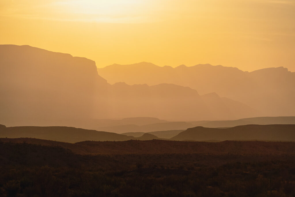 Santa Elena Sunrise in Big Bend National Park