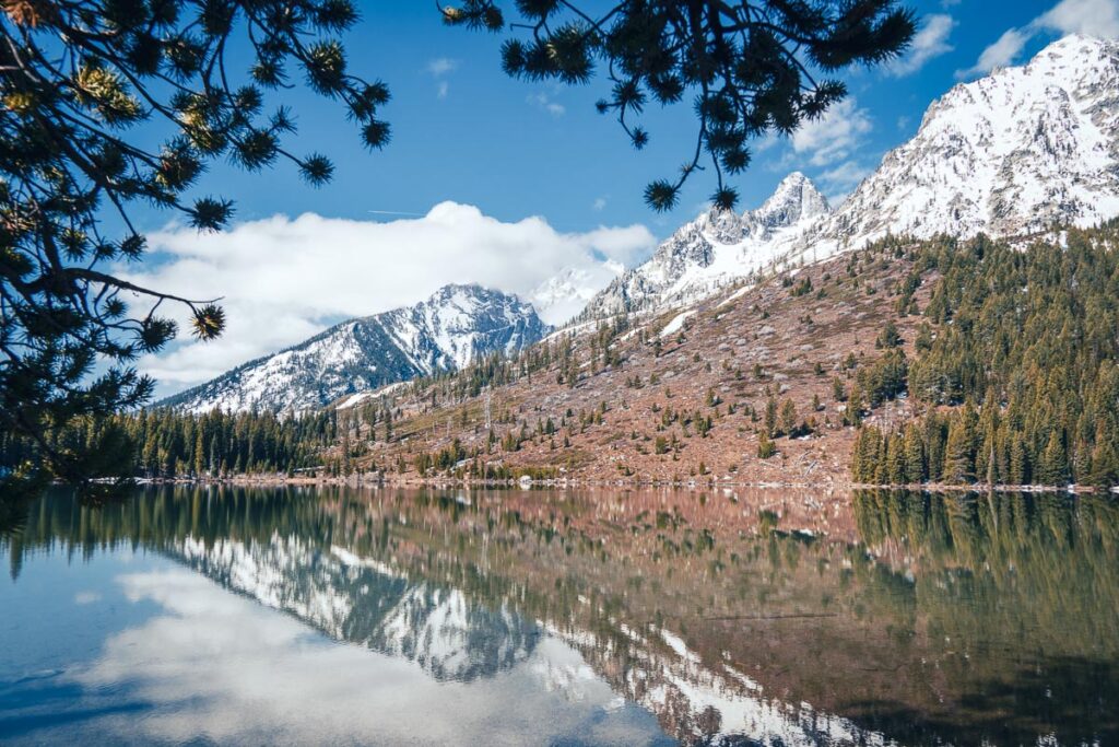 jenny lake near the hidden falls and inspiration point hike