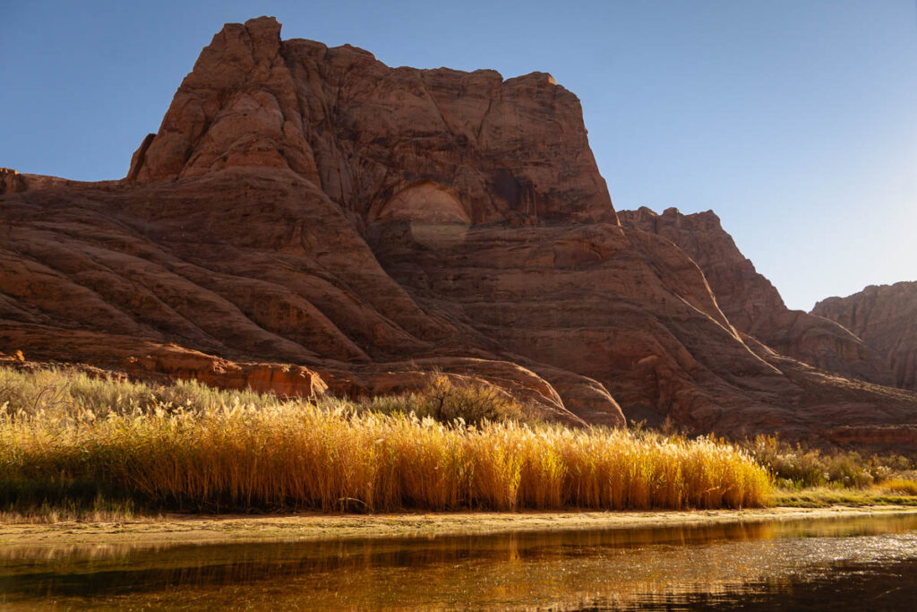 kayaking down the colorado river near page az