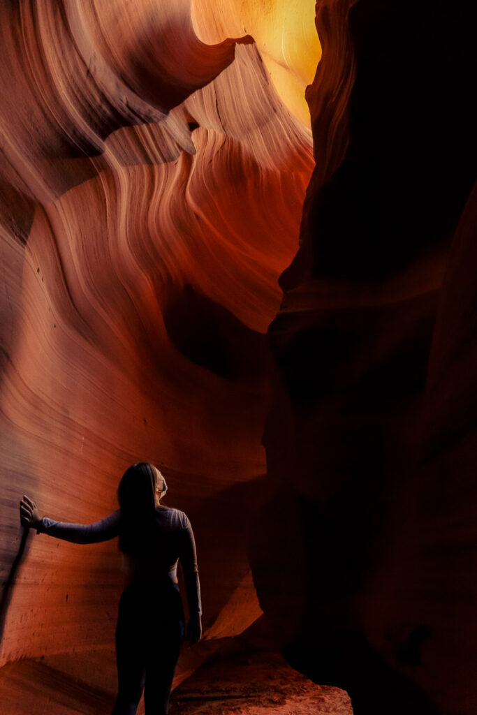 nomadicated in upper antelops canyon, Page